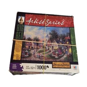 Big Ben Artist Series 1000 Piece Jigsaw Puzzle by Dennis Lewan Vintage